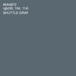 #5A6872 - Shuttle Gray Color Image